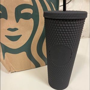 Starbucks matte black studded tumbler